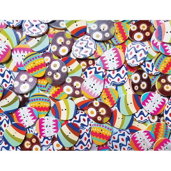 Boutons ovoïdes colorés, set de 25 — Jeu éducatif Eduplay pour la crèche