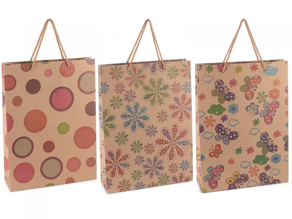 Sachet cadeau coloré (grand) — Kiki-Ena Loisirs créatifs Bois naturel