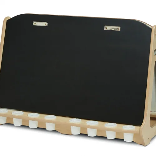 Chevalet tableau noir/blanc double face 4 stations — Millhouse Jouets Éducatifs École