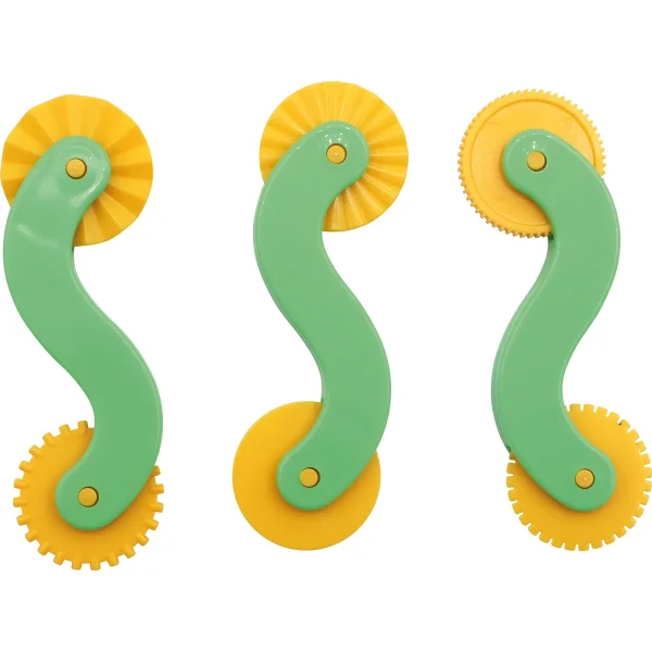 Roues de découpe motifs bifaces, lot de 3 — Eduplay jouet éducatif crèche