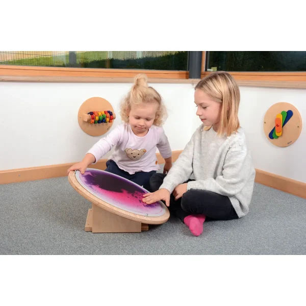 Système rotatif table/mur pour tapis de fascination ronds — Eduplay Jouet pédagogique Crèche