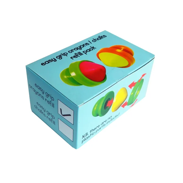 Ensemble de crayons de cire Easy Grip rechargeables 6 pièces — Jouet pédagogique Eduplay maternelle