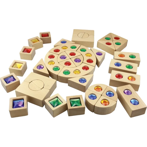 Jeu de 40 Blocs Cristal — Kiki-Ena Matériaux de bricolage Bois naturel