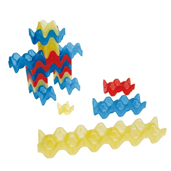 Coquetiers Blocs transparent 45 pièces — Eduplay jeu éducatif maternelle