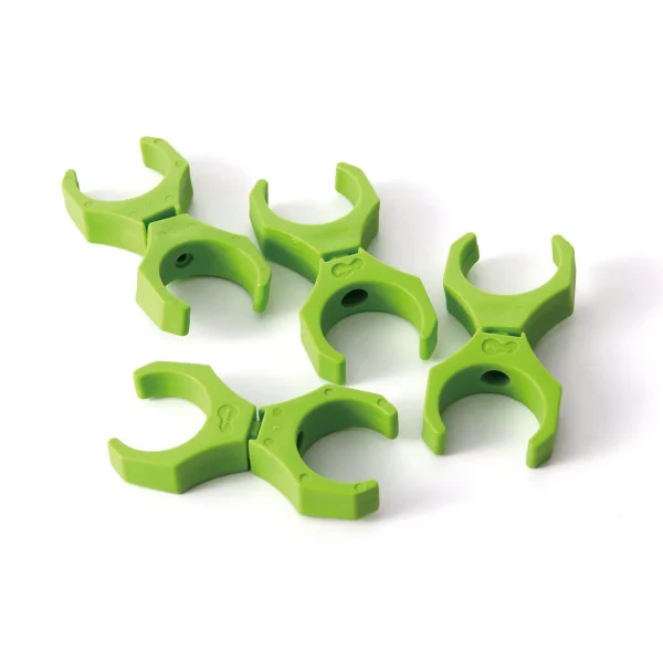 Lot de 12 Connecteurs Clip B verts de Rechange — Kiki-Ena Matériel de loisirs créatifs bois naturel