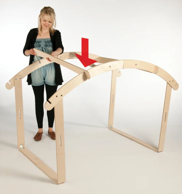 Maison de jeu pliable pour intérieur et extérieur - Millhouse Jouet éducatif École (Image 3)