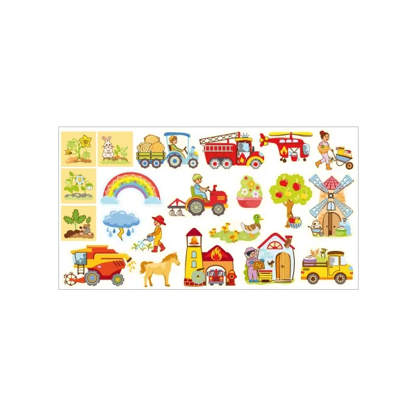 Figurines pour Mega-Tableau magnétique À la campagne — Eduplay jouet pédagogique crèche