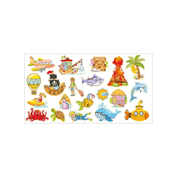 Figurines pour Mega-Tableau magnétique Mer — Eduplay jouet pédagogique crèche