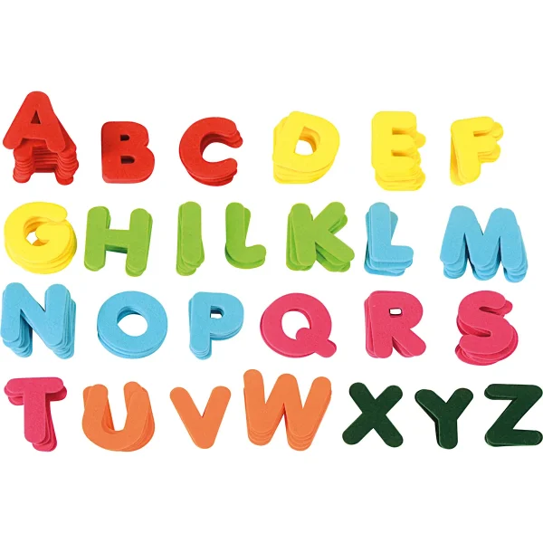 Lettres feutrées géantes 8 cm 150 pièces — Eduplay jouet pédagogique maternelle