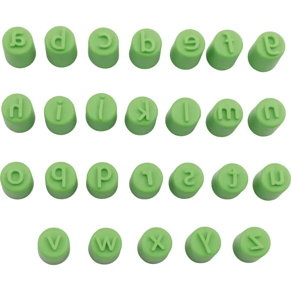 Tampons à doigts ABC, lettres minuscules — Eduplay jouet éducatif crèche