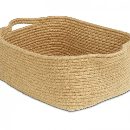 Panier corde nature plat (lot de 6) — Millhouse Lernspielzeug Schule