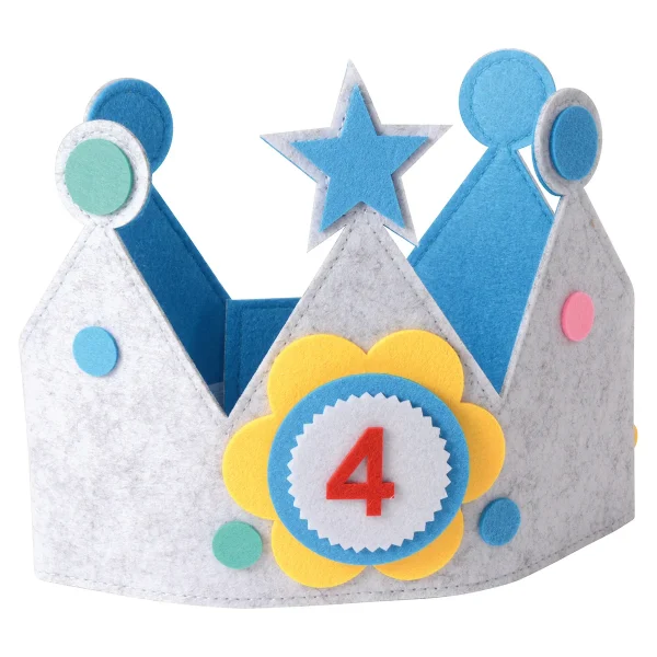 Couronne d'anniversaire bleue — Eduplay jouet pédagogique crèche