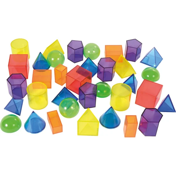 Formes géométriques transparentes 36 pièces — Eduplay jouet pédagogique maternelle