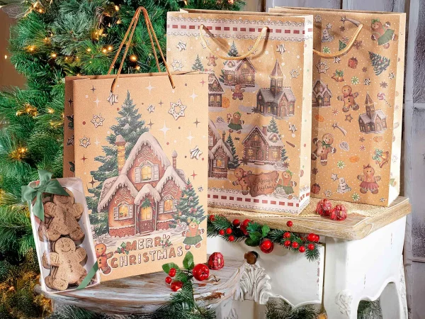 Sachet cadeau Noël (grand) — Kiki-Ena Bastelmaterial Naturholz
