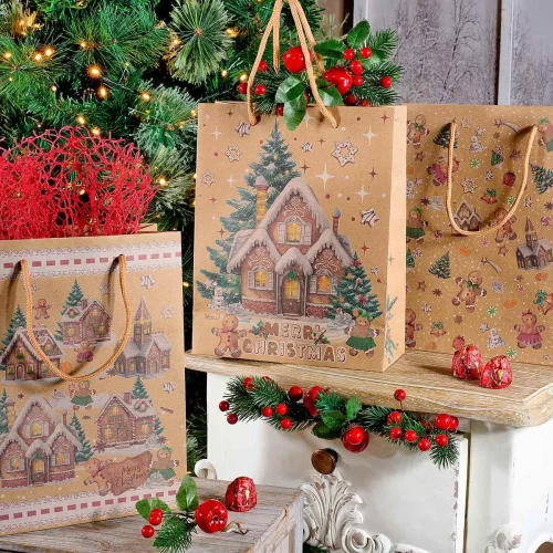 Sachet cadeau Noël (moyen) — Kiki-Ena Bastelmaterial Naturholz