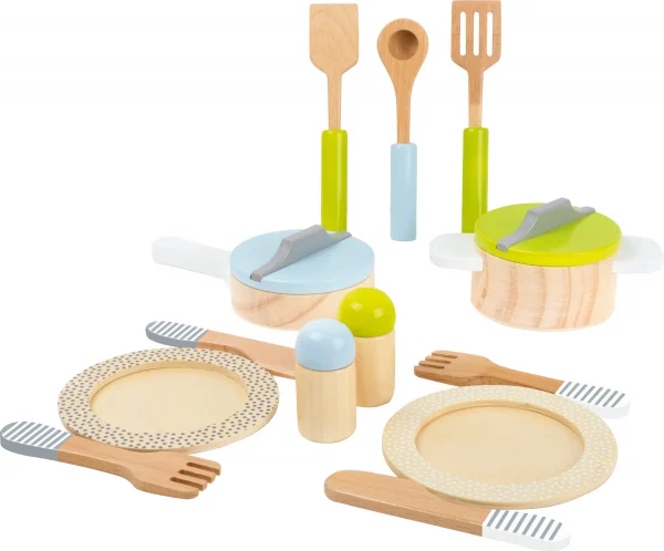 Ensemble Vaisselle et Casseroles pour Cuisine d'Enfants — Millhouse Jouets Éducatifs École