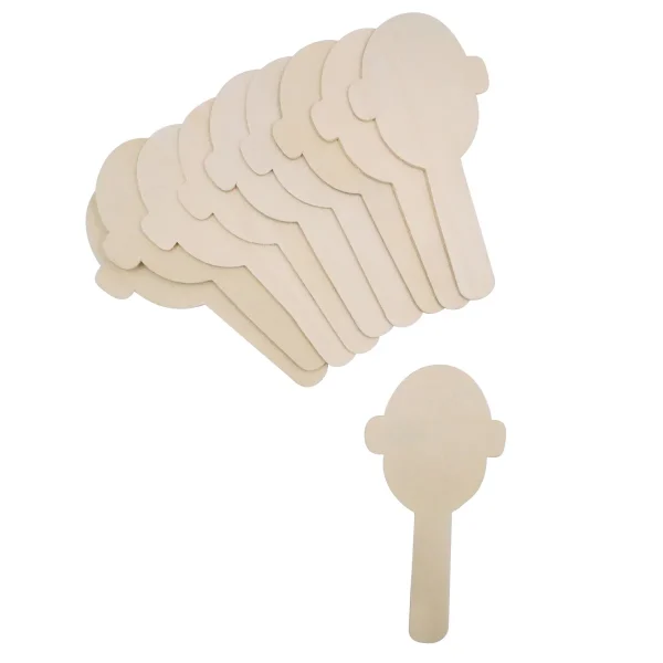 Bâtonnets Bois Visages Lot de 10 — Eduplay jouet pédagogique maternelle