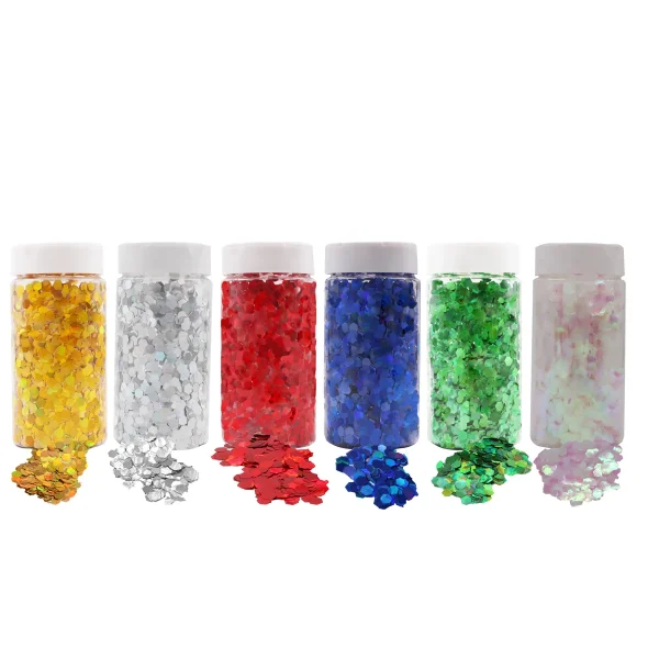 Paillettes 6 mm, 200 g, rouge — Eduplay jouet éducatif crèche
