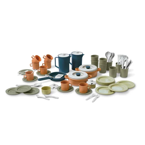 Ensemble Green Eco Café et Repas 79 pièces — Eduplay jouet pédagogique crèche