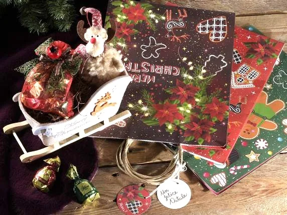Grand sachet cadeau Noël — Kiki-Ena Loisirs créatifs Bois naturel