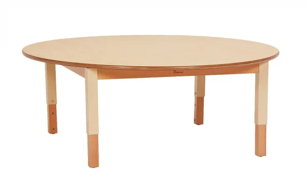 Grande table ronde (D1200), réglable en hauteur — Millhouse Lernspielzeug Schule