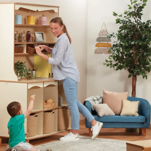 Grand meuble de rangement pour crèche & maternelle — Millhouse jouet éducatif école