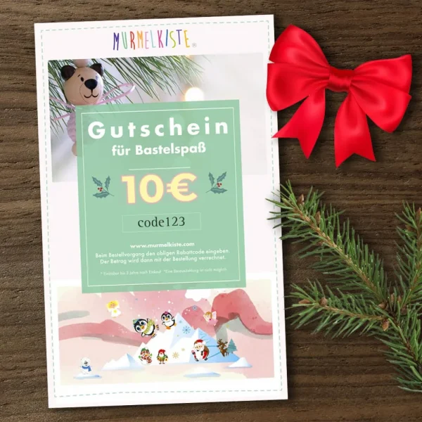 Bon cadeau 10 € — Kiki-Ena Matériel de bricolage Bois naturel