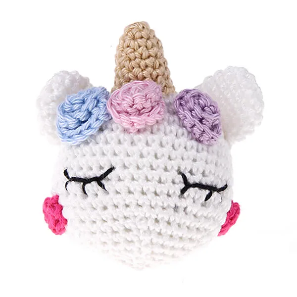 Animal crocheté Licorne — Kiki-Ena Matériel de bricolage Bois naturel