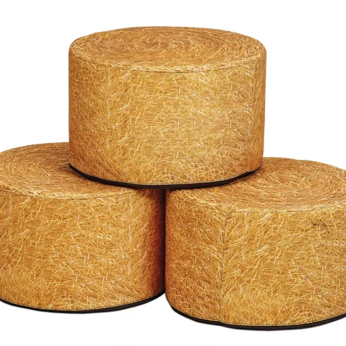 Bancs en balles de foin (rond - set de 3) — Millhouse Lernspielzeug Schule