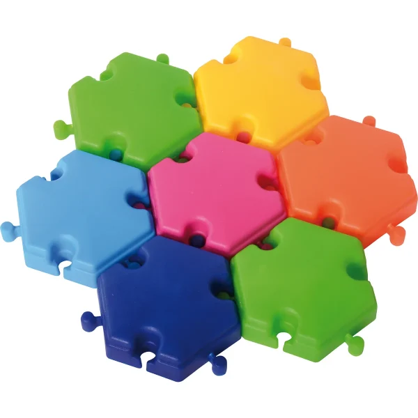 Blocs de construction hexagonaux 96 pièces — Eduplay jouet pédagogique maternelle
