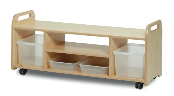 Support chevalet/chariot de rangement haut (4 stations) — Millhouse Jouets Éducatifs École