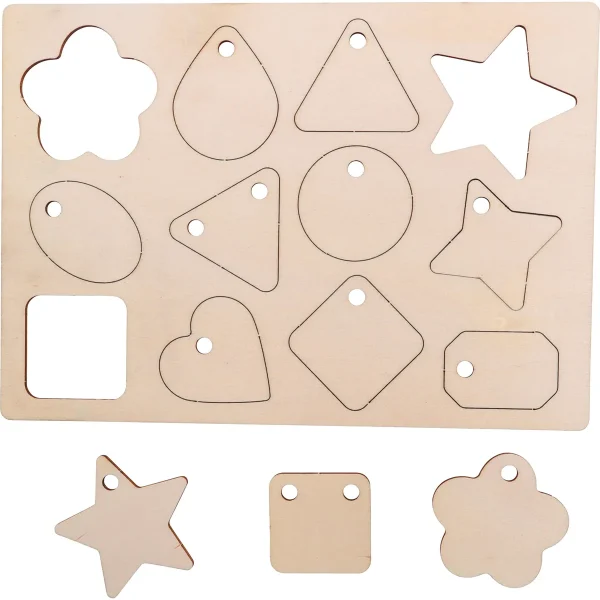 Pendentifs de Noël en bois, 36 pièces — Eduplay jouet éducatif crèche