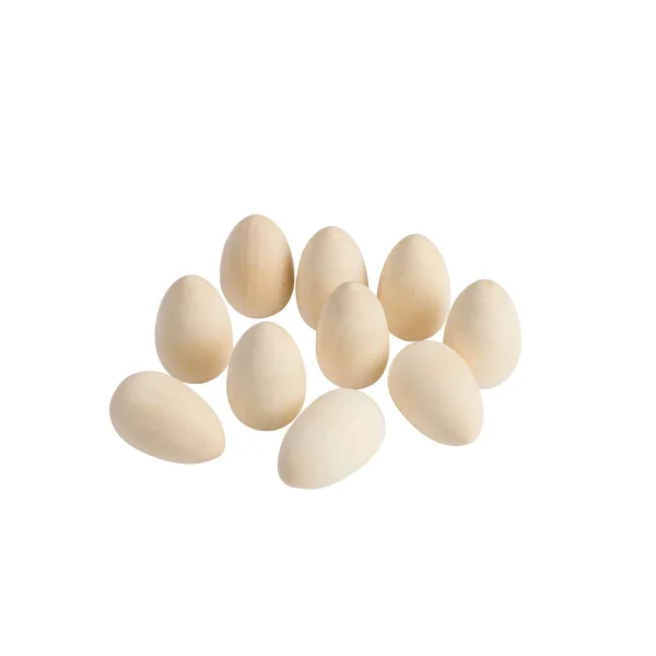 Œufs en bois, set de 10 — Jeu éducatif Eduplay pour la crèche