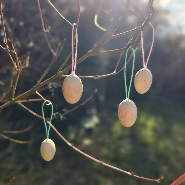 Œufs en bois Pâques « petit » — Matériel créatif Kiki-Ena Bois naturel