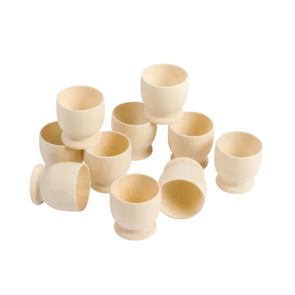 Coquetiers en bois, set de 10 — Jeu éducatif Eduplay pour la crèche