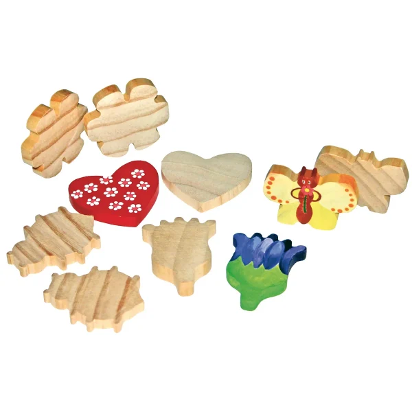 Figurines bois Fête des mères lot de 10 — Eduplay jouet pédagogique crèche