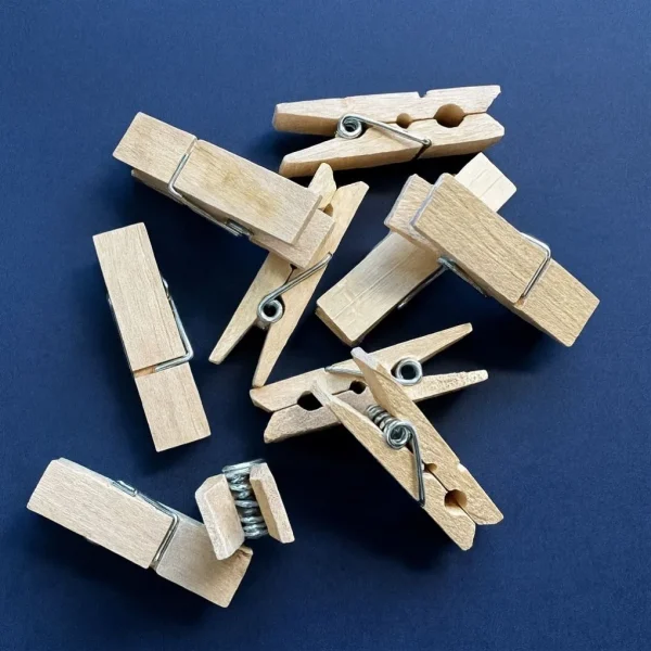 Pinces en Bois pour Créations • 10 Pièces — Kiki-Ena Matériel de Loisirs Créatifs Bois Naturel