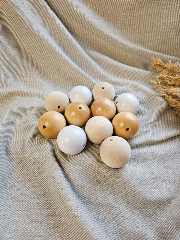 Perle bois 50 mm — Kiki-Ena Loisirs créatifs Bois naturel