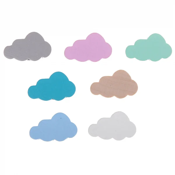 Perle bois Nuage — Kiki-Ena Fournitures créatives Bois naturel