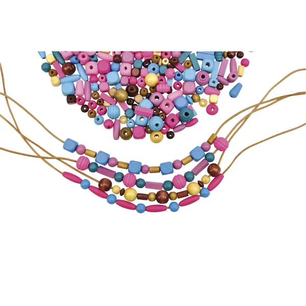 Perles en bois colorées 250 g — Jouet éducatif Eduplay