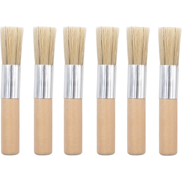 Pinceaux en bois, 14 mm, 6 pièces — Eduplay jouet éducatif crèche
