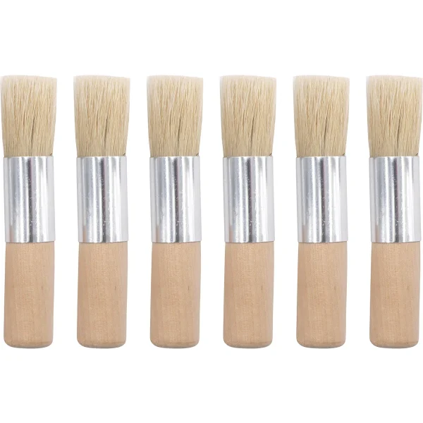 Pinceaux en bois, 18 mm, 6 pièces — Eduplay jouet éducatif crèche