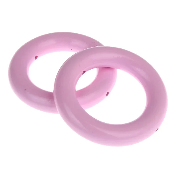 Anneau bois/Brut 35 mm rose — Kiki-Ena Matériel de bricolage Bois naturel