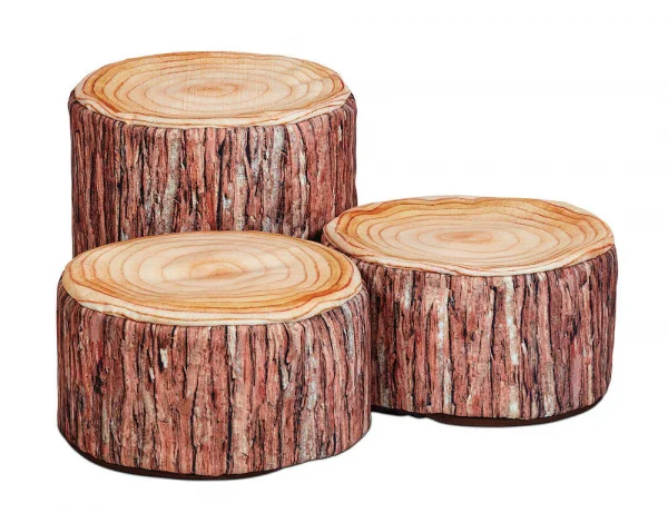 Set de bûches combiné (3 pièces, 1 x grand, 2 x petit) — Millhouse Lernspielzeug Schule