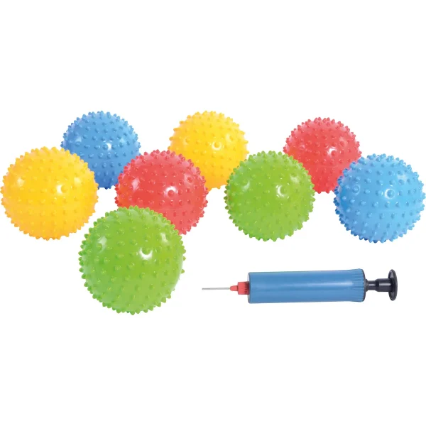 Balles Hérisson 25 pièces avec pompe — Eduplay jouet pédagogique Kita