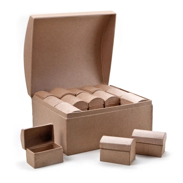 Coffre à trésor carton 30 pièces — Eduplay jouet pédagogique crèche