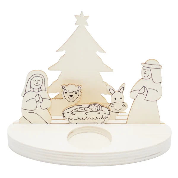 Porte-bougie crèche — Eduplay jouet pédagogique crèche