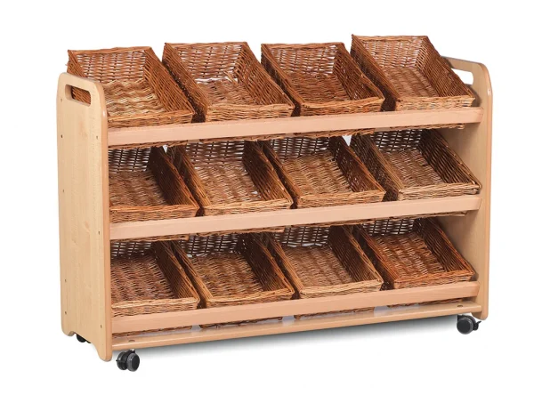 Sac de rangement basculant avec 12 paniers — Millhouse Jeux Éducatifs École