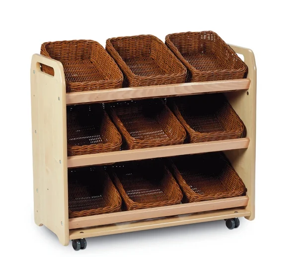 Sac de rangement basculant avec 9 paniers — Millhouse Jeux Éducatifs École