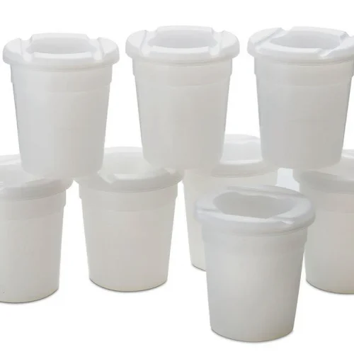 Petits pots de peinture transparents – Lot de 8 — Millhouse Jouets Éducatifs École